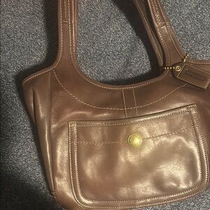 Coach Brown Leather Classic Shoulder Bag